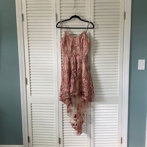 Two Sisters The Label Blush Floral High Low